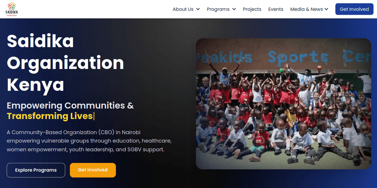 Saidika Organisation Website